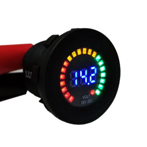 Battery Indicator With Voltmeter Socket by Lumeno LED
