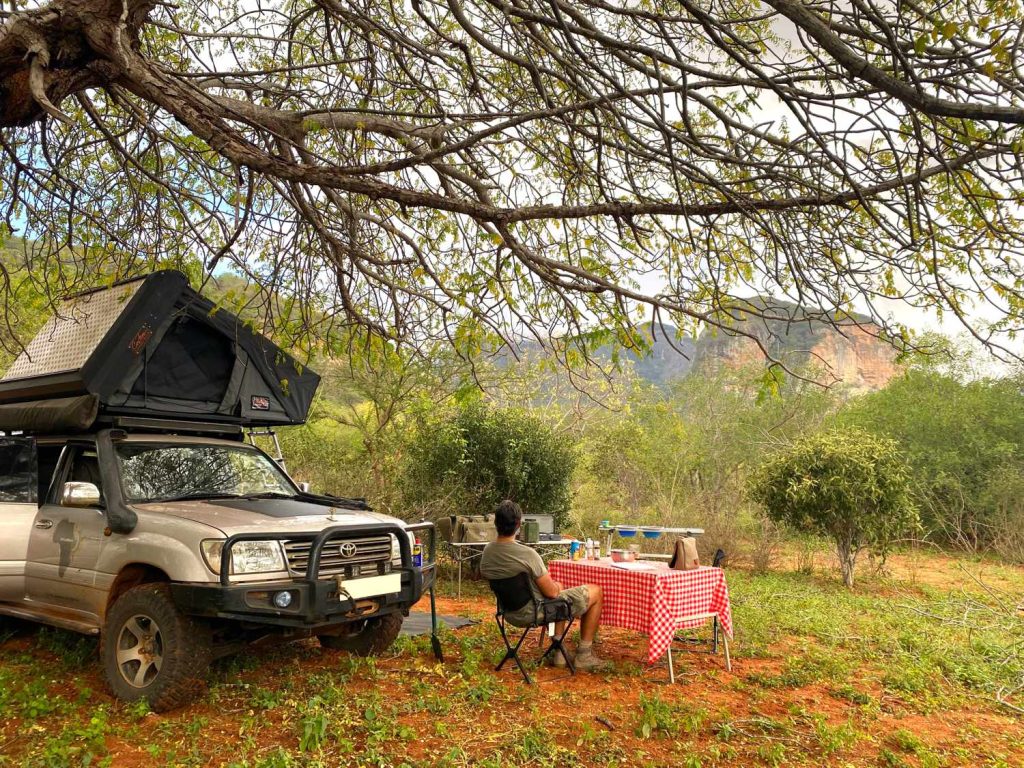 4x4 Safari Camping in Tsavo West National Park