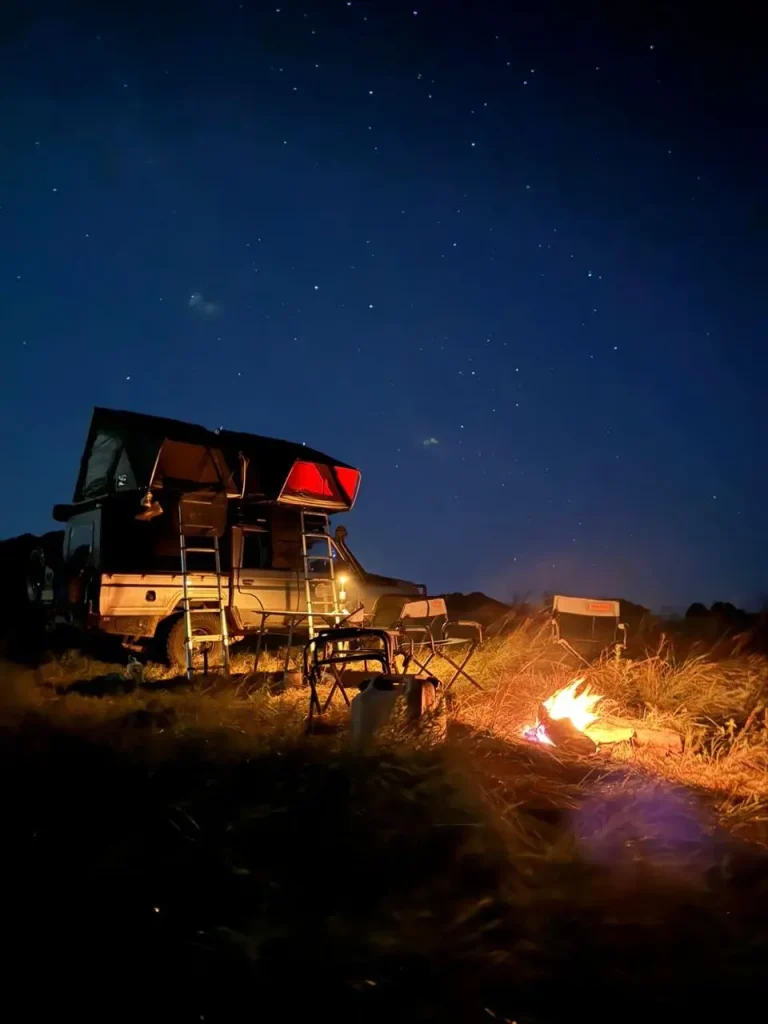 Camping under the stars